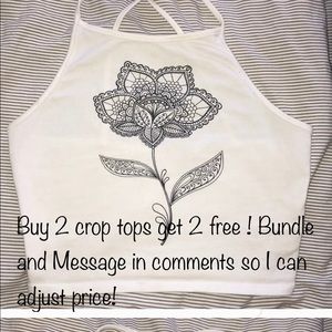 Buy 2 crop tops and get 2 free